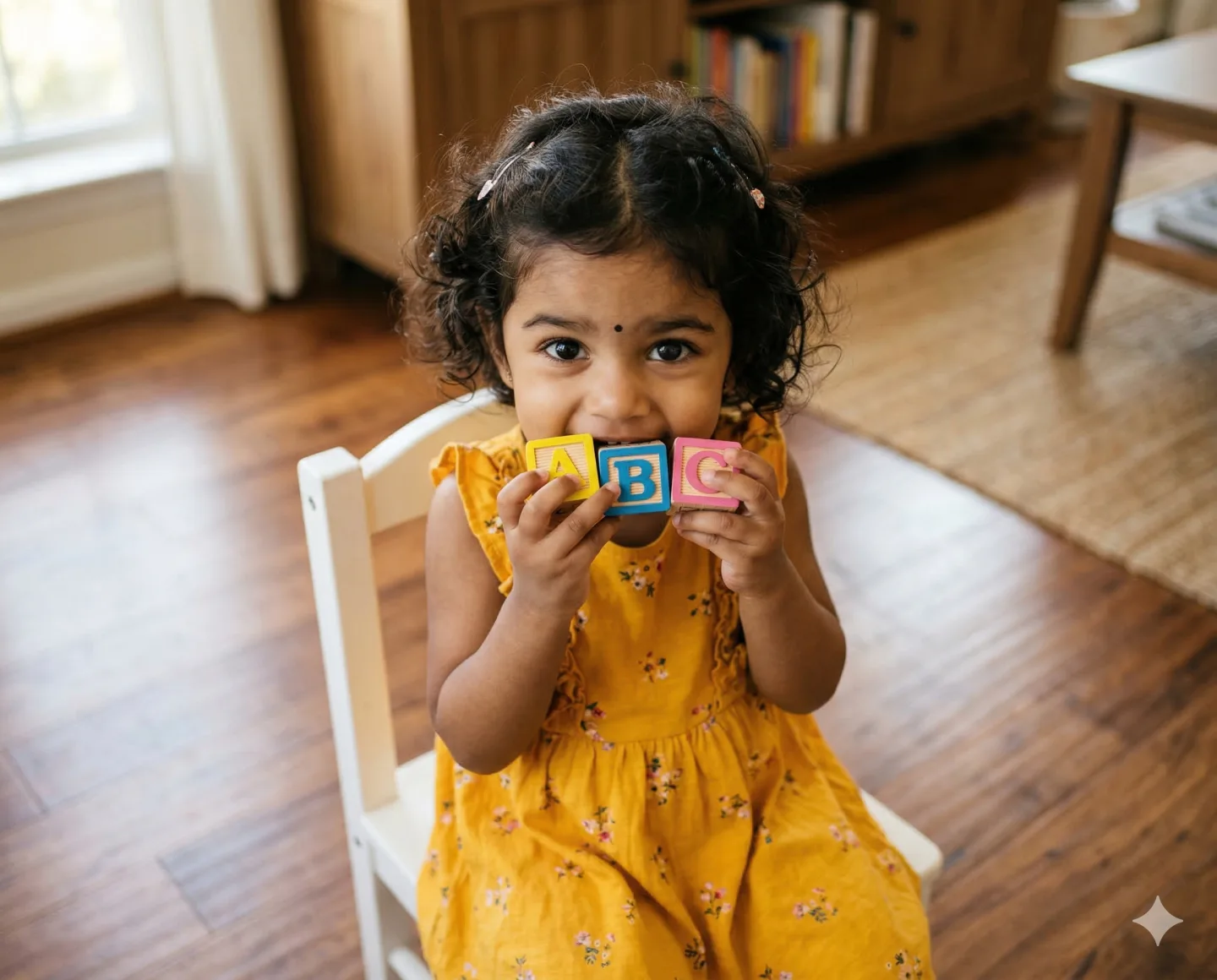 Child speaking confidently